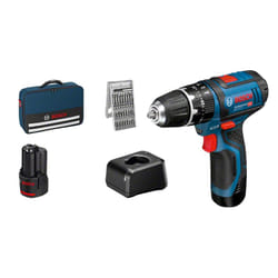 Bosch GSB 12V-15 1300 tr/min Noir, Bleu