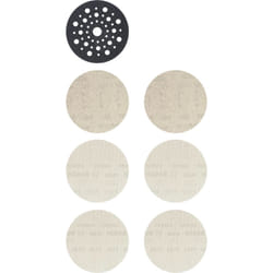 Abrasif maillé Bosch M480; 125 mm; P80/120/180; 7 unités