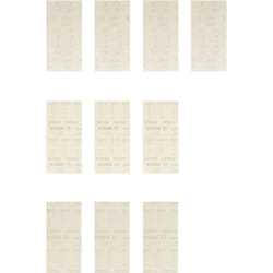 Abrasif maillé Bosch M480; 93x186 mm; P80/120/180; 10 unités