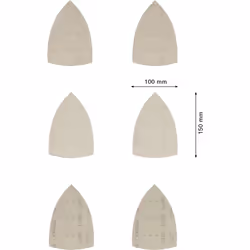 Abrasif maillé Bosch M480; 100x150 mm; P80/120/180; 10 unités