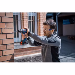 Bosch GSB 18V-90 C 2100 tr/min Noir, Bleu
