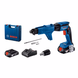 Bosch GTB 185-LI w/ GMA55 Professional 4500 tr/min Noir, Bleu, Rouge