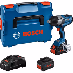 Bosch GDS 18V-1050 H, Visseuse à percussion, Poignée de pistolet, 3/4", Noir, Bleu, Sans brosse, 1750 tr/min