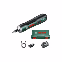 Bosch PushDrive, Tournevis électrique, Poignée droite, Vert, 360 tr/min, 2,5 N·m, 5 N·m