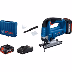 Scie sauteuse sans fil Bosch GST 185-LI; 18 V; 2x4,0 Ah accu.