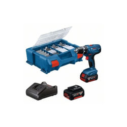 Bosch - Perceuse-visseuse 18V GSR18V-21 avec 2 batteries 18V 4.0Ah + chargeur + coffret L-Case - 06019H100C