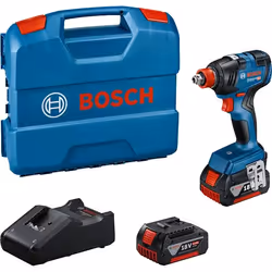 Bosch GDX 18V-200, Visseuse à percussion, Poignée de pistolet, 1/4", Mandrin à libération rapide, Noir, Bleu, Rouge, Sans bro ...