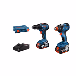 Ensemble d'outils Bosch 06019J2208 (GDX 18V-200 + GSB 18V-55); 18 V; 2x4,0 Ah accu.
