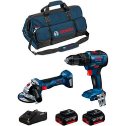 Bosch - kit 2 Outils gsr/gws/gks/gsa/gst + 2 x batterie 18V 4.0Ah Li-Ion - 0615990M4A