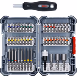 Bosch 2 607 017 692, 45 pièce(s), Plat, Hex (métrique), Carré, Torx, PH 1, PH 2, PH 3, PH 4, PZ 2, PZ 3, T10, T15, T20, T25,  ...