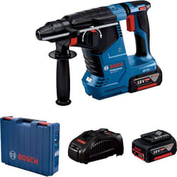 Marteau perforateur Bosch GBH 187-LI; 18 V; 2,4 J; SDS-plus; 2x5,0 Ah accu.