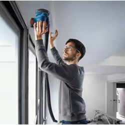 Bosch GEX 185-LI Professional Ponceuse orbitale aléatoire 10000 OPM Bleu - Vue supplémentaire 4