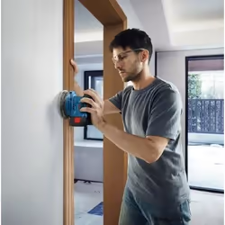 Bosch GEX 185-LI Professional Ponceuse orbitale aléatoire 10000 OPM Bleu - Vue supplémentaire 6