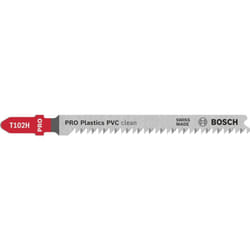 Bosch PRO Plastics PVC clean T102H Stichsägeblatt 100 mm 2-tlg. - 2608665238