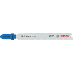 Bosch - 5X lame de scie sauteuse pro metal thin T121GFC (pour tôles en acier, tôles en acier, longueur 92 mm, professional accesso