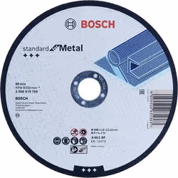 Disque abrasif Bosch Standard for Metal 2608619768; 125x22,23 mm