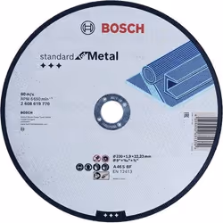 Disque abrasif Bosch Standard for Metal 2608619770; 230x22,23 mm