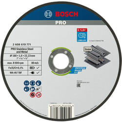 Bosch - Disque à tronçonner pro Stainless Steel and Metal 180 x 1,6 x 22,23 mm - 2608619771
