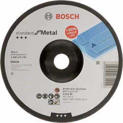 Disque a meuler Bosch Standard for Metal 2608619778; 180x22,23 mm