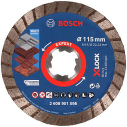 Bosch - expert MultiMaterial x-lock Disques à tronçonner diamantés, 115 x 22,23 x 2,4 x 12 mm