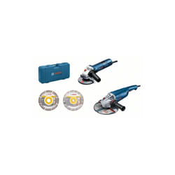 Professional gws 22-230 j + gws 7-125 - Set meuleuses d'angle (ø 230 mm + ø 125 mm, 2x disques de disques à découper de diamant, en coffret) - Bosch