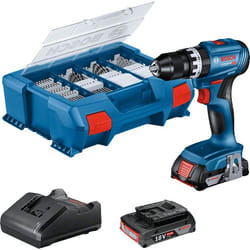 Bosch GSB 18V-45 1900 tr/min Noir, Bleu