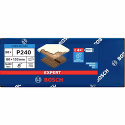 Abrasif maillé Bosch EXPERT M480; 80x133 mm; K240; 50 unités