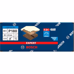 Papier de sable Bosch EXPERT C470; 80x133 mm; K180; 50 unités
