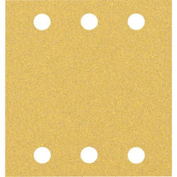 Papier de verre pour ponceuse orbitale Bosch EXPERT C470; 107x115 mm; P60/120/180; 10 unités