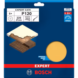 Papier de sable Bosch EXPERT C470; 225 mm; K120; 5 unités