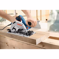 Bosch GKS 55+ GCE + FSN 1400 16,5 cm Noir, Bleu 4700 tr/min 1350 W