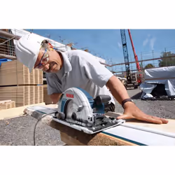Bosch GKS 85 G + FSN 1400 23,5 cm Noir, Bleu 5000 tr/min 2200 W - Vue supplémentaire 4