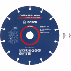 Disque à tronçonner diamanté Bosch 2608901681; 180 mm