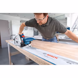 Bosch GKT 55 GCE + FSN 1400 PROFESSIONAL 16,5 cm Noir, Bleu, Argent 6250 tr/min 1400 W - Vue supplémentaire 4