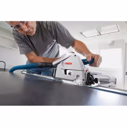 Bosch GKT 55 GCE + FSN 1400 PROFESSIONAL 16,5 cm Noir, Bleu, Argent 6250 tr/min 1400 W - Vue supplémentaire 6