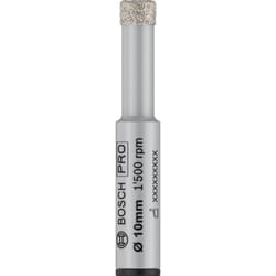 Bosch - 1 mèche diamantée pro Ceramic Easy Dry (pour carrelage, carreaux durs, 10 mm de diamètre, accessoires professionnels, perceuses/visseuses).