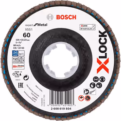 Meule-éventail Bosch X551; 125 mm; K60