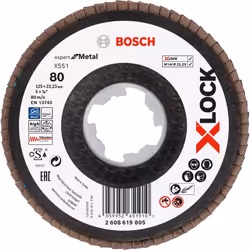 Meule-éventail Bosch X551; 125 mm; K80