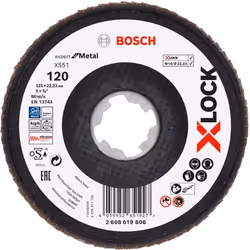 Meule-éventail Bosch X551; 125 mm; K120