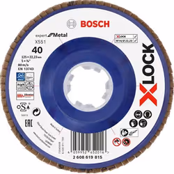 Meule-éventail Bosch X551; 125 mm; K40