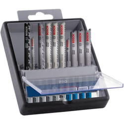 Bosch - Set de 10 lames de scie sauteuse de Pro Bois et métal (pour placage de acier, bois dur, longueur de 100 mm, accessoire professionnel)