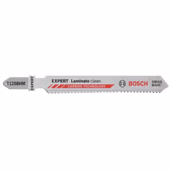 Bosch T128BHM, Lames de scie sauteuse, Laminé, Plaque de plâtre, Polyvinyl chloride (PVC), Carbone, Acier inoxydable, 1,8 mm, ...