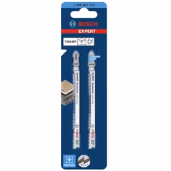 Bosch T 308 BFP, Lames de scie sauteuse, Panneau laminé, Plaque de plâtre, Bimétal, Acier inoxydable, 2 mm, 5 cm