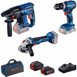 Ensemble d'outils électriques Bosch 615990N29 18V 5Ah est une solution très pratique qui comprend trois outils électriques 18 ...
