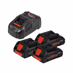 Ensemble d'accessoires Bosch GBA ProCORE 18V; 18 V; 3x4,0 Ah accu.