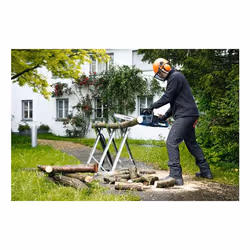 Bosch GKE 18V-40 Professional Tronçonneuse Sans Fil 18V Noir Bleu Rouge - Vue supplémentaire 6