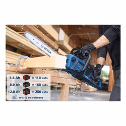 Bosch GKE 18V-40 Professional Tronçonneuse Sans Fil 18V Noir Bleu Rouge - Vue supplémentaire 7