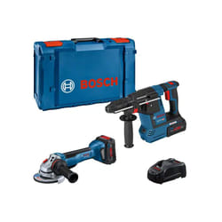 Bosch - Lot de 2 outils 18V : gws 18V-10 p + gbh 18V-26 professional - avec 2 batteries 18V 5,5 ah - chargeur - l-boxx - 0615990N33