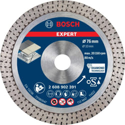 Bosch - 1 disque à tronçonner diamanté expert hard ceramic pour mini meuleuse d'angle, alésage 10 mm (pour carrelage dur, pierre d
