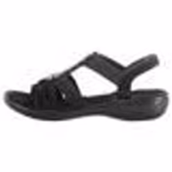 Sandales - RIEKER - Morokko Noir - Ouvert - À élastique - Talon 35 cm